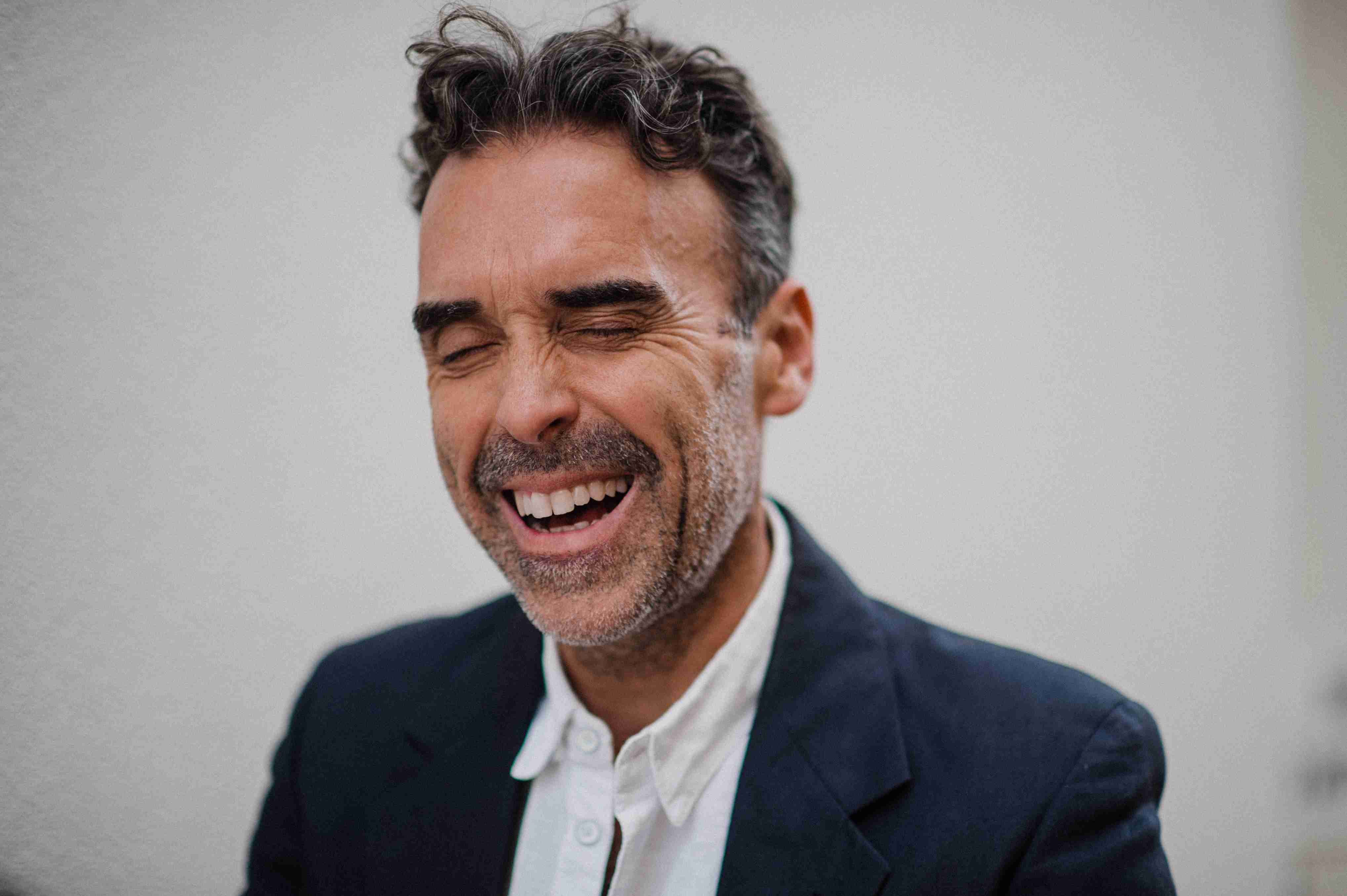 Richard James Allen, laughing