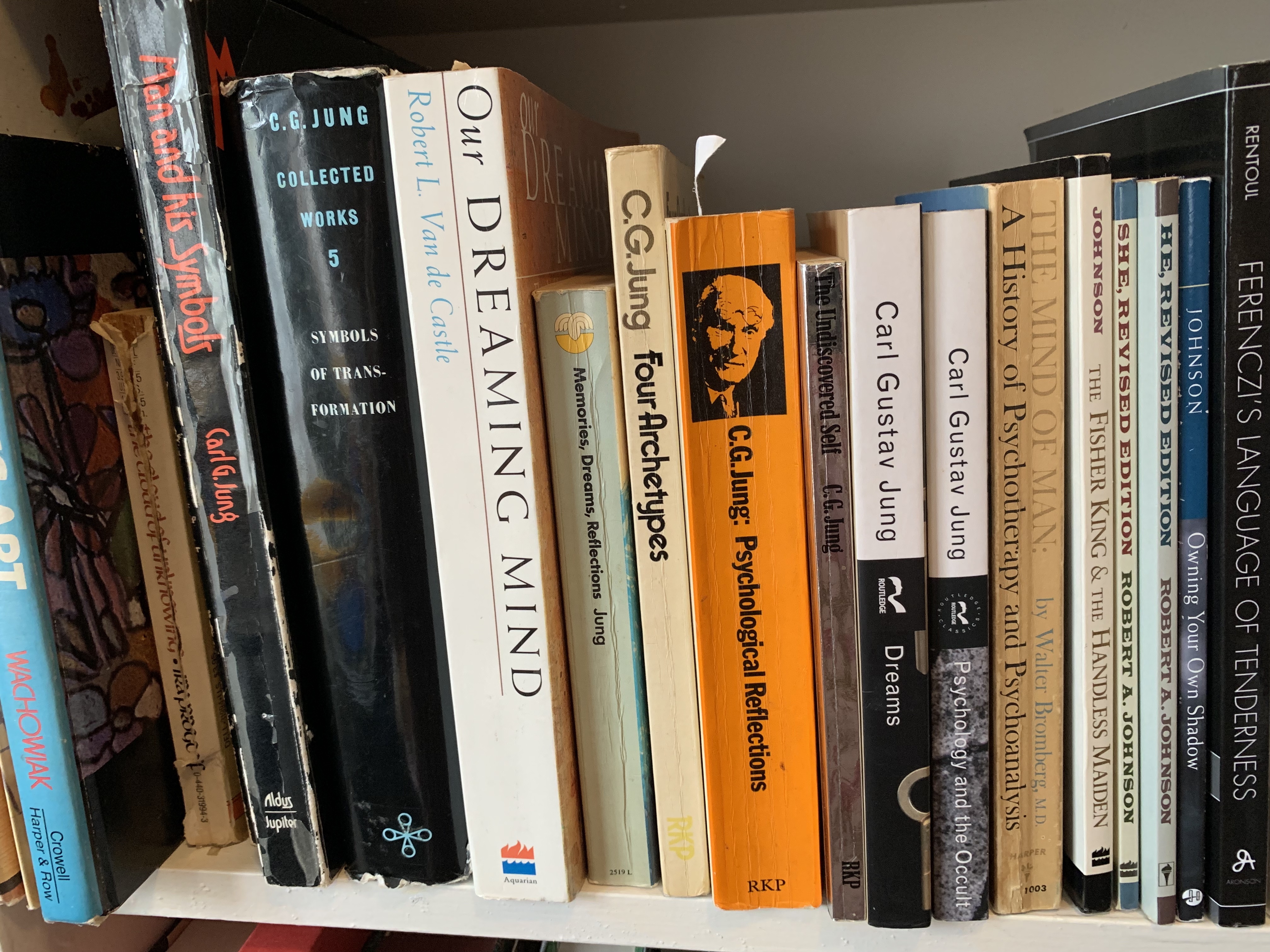 Psychology and philosophy bookshelves